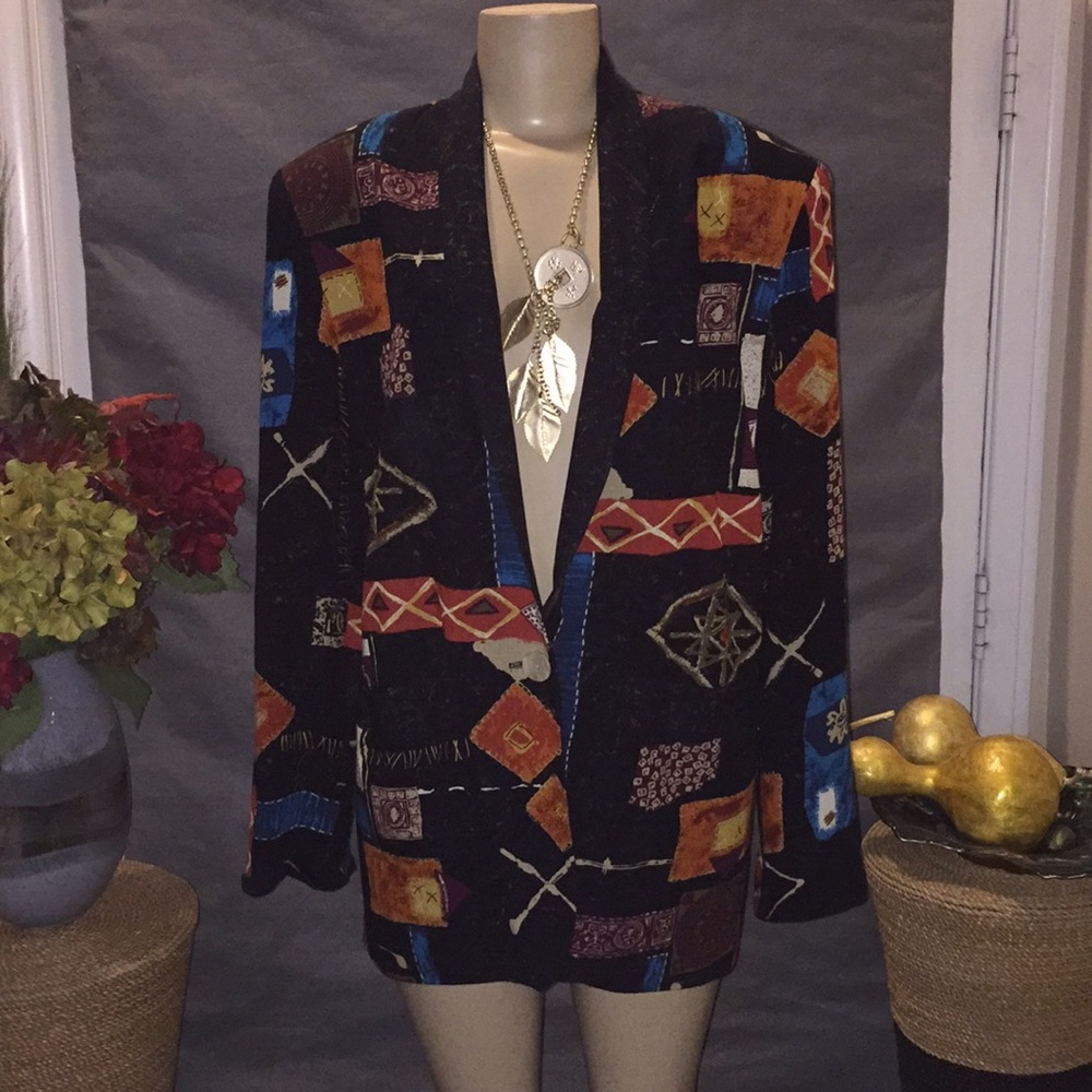 Vintage Helene Designer Sportswear Artsy Jacket
